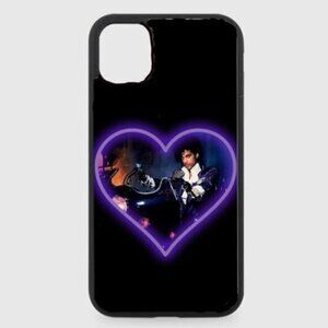 Black heart prince phone case